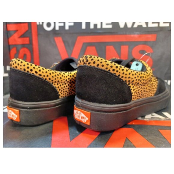 Vans Comfycush Era Tiny Cheetah Black Suede Shoes Mens 4/Women's 5.5 VN0A3WM9VWS - Picture 4 of 12